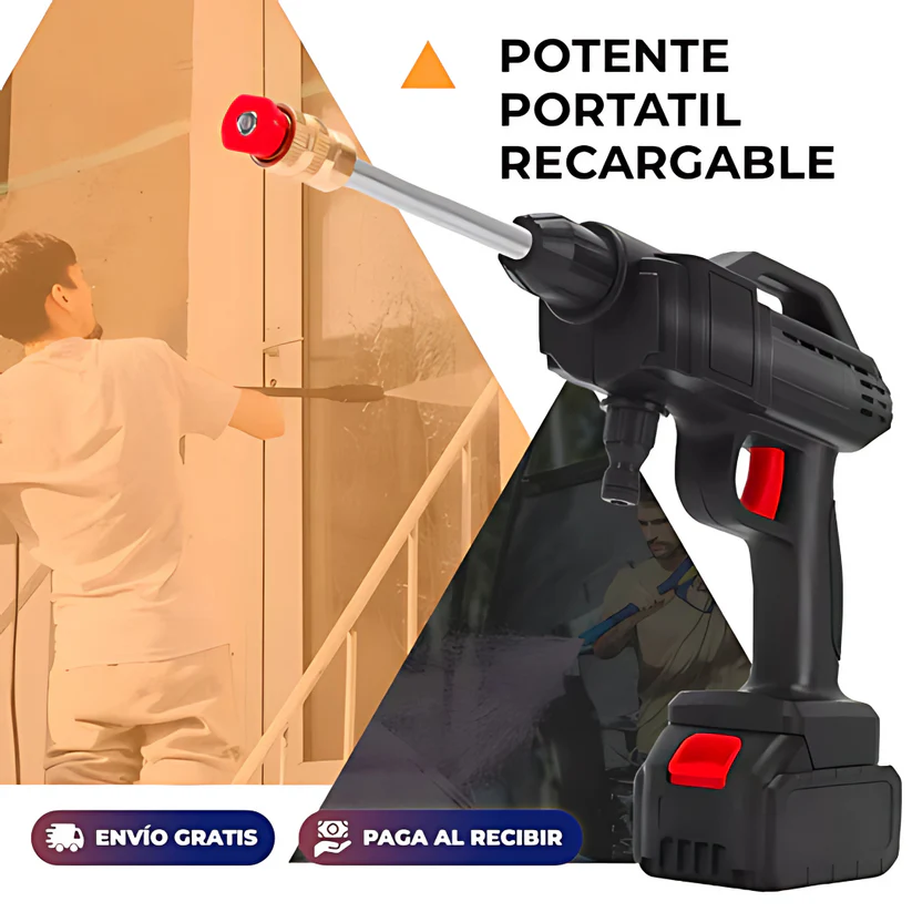 HIDROLAVADORA INALÁMBRICA – Potencia de limpieza en la palma de tu mano