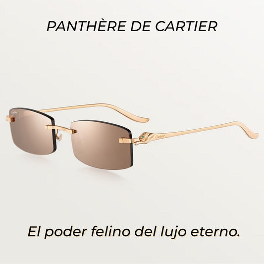 Gafas Panthère de Cartier - UV400 | Lujo Eterno